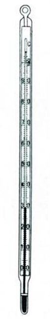 Termometer sprit -10+110/1gr prismatisk skala 